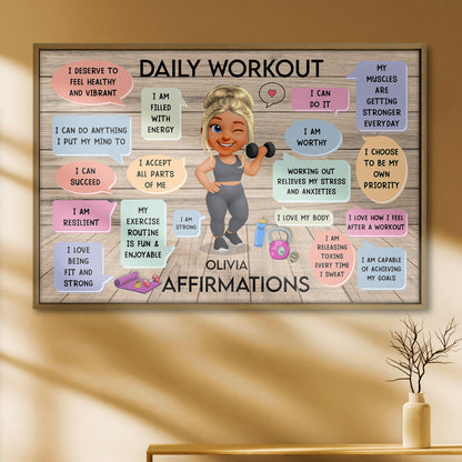 Daily Workout Olivia Affirmations For Fitness Lovers