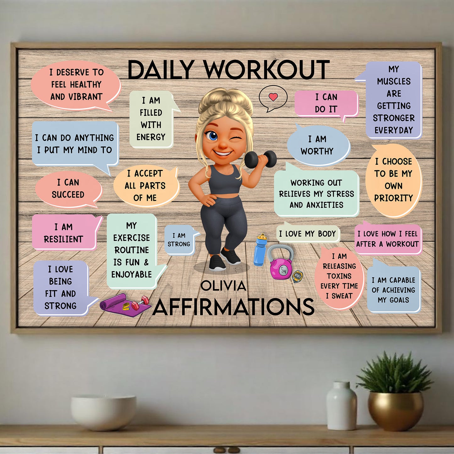 Daily Workout Olivia Affirmations For Fitness Lovers
