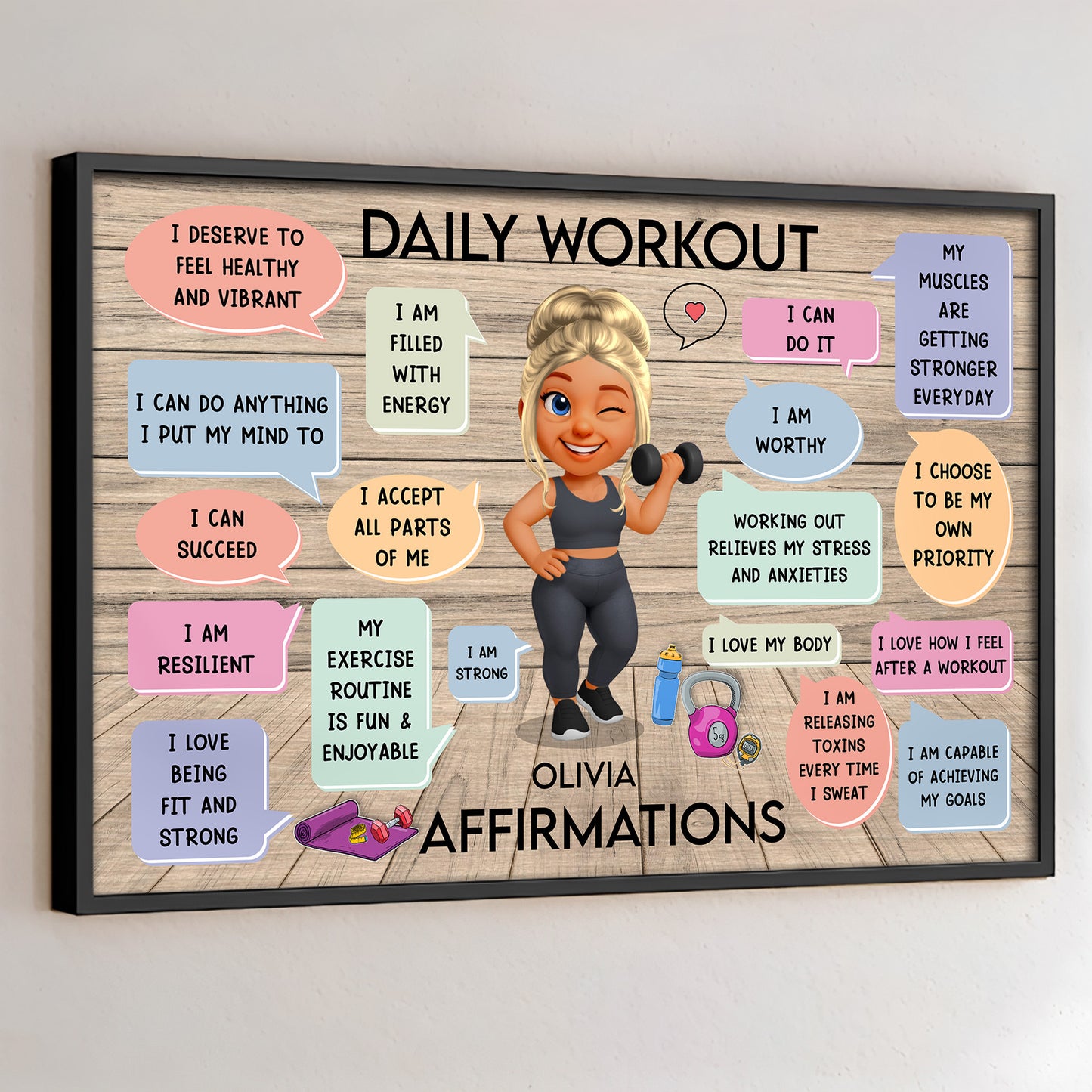 Daily Workout Olivia Affirmations For Fitness Lovers