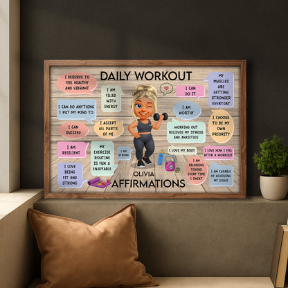 Daily Workout Olivia Affirmations For Fitness Lovers