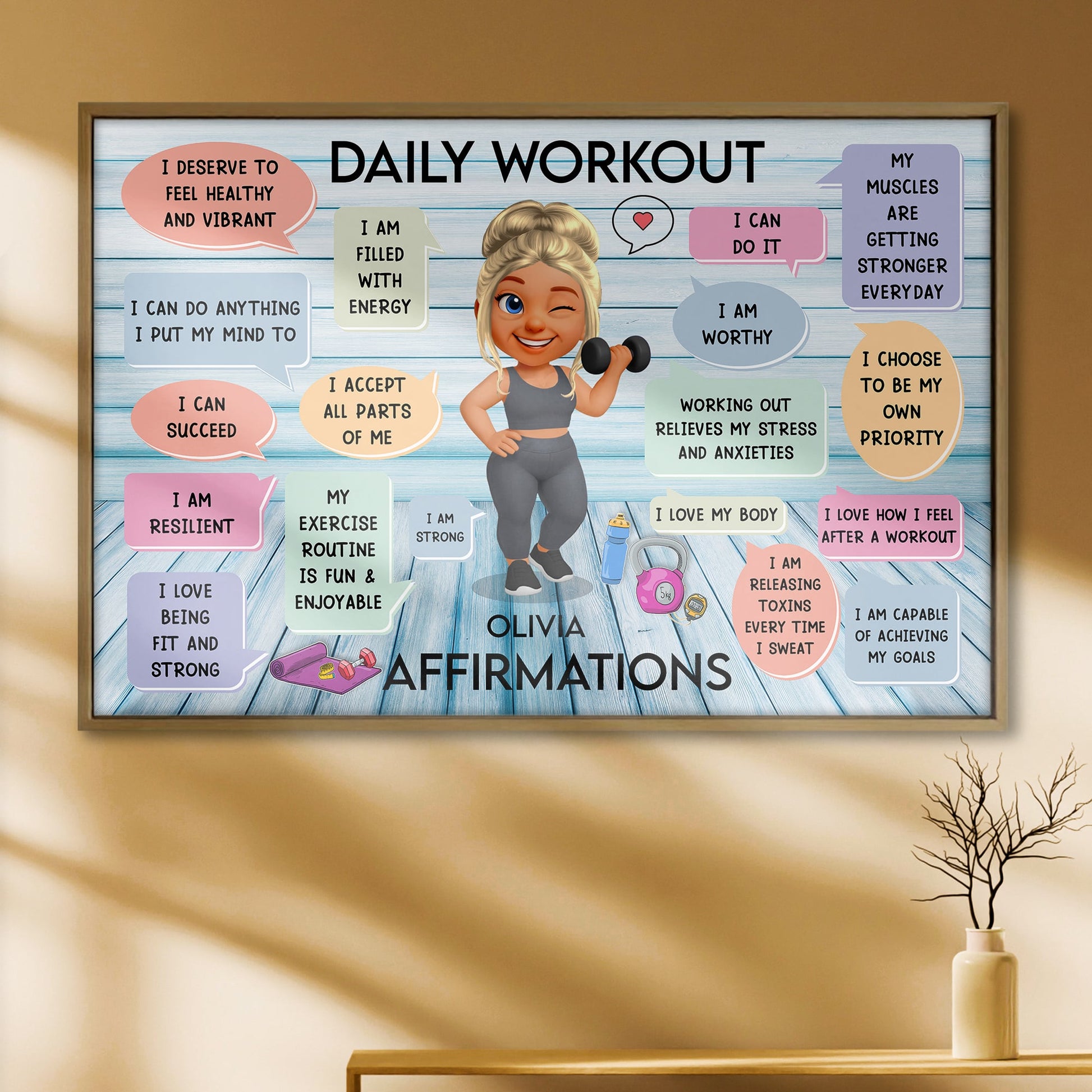 Daily Workout Olivia Affirmations For Fitness Lovers
