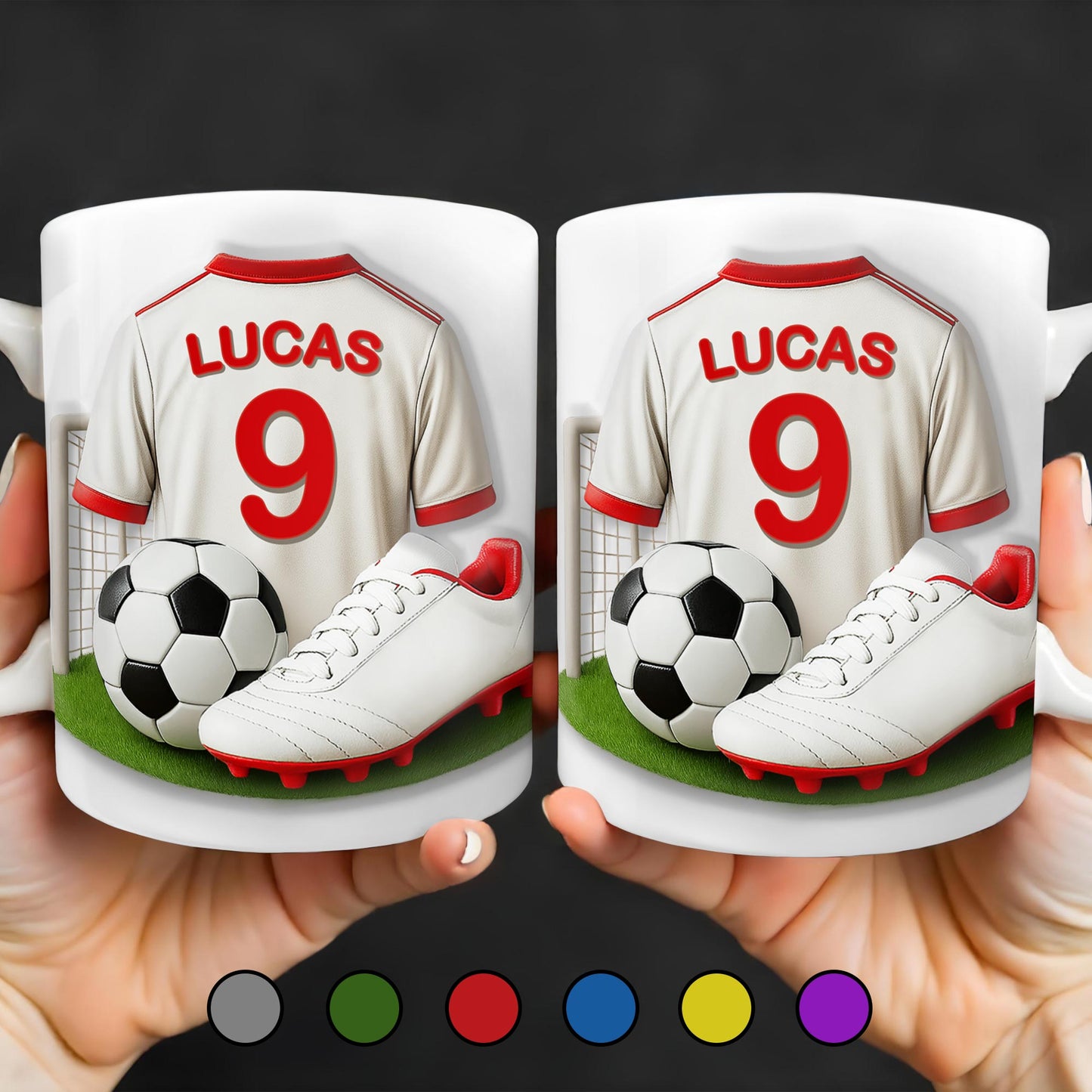 Celebrate Your Passion For Soccer With This Vibrant Soccer Jersey, Soccer Ball, And Soccer Cleats