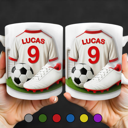 Celebrate Your Passion For Soccer With This Vibrant Soccer Jersey, Soccer Ball, And Soccer Cleats