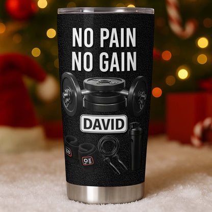 No Pain No Gain And Mass Gain Nutrition Facts Tumbler