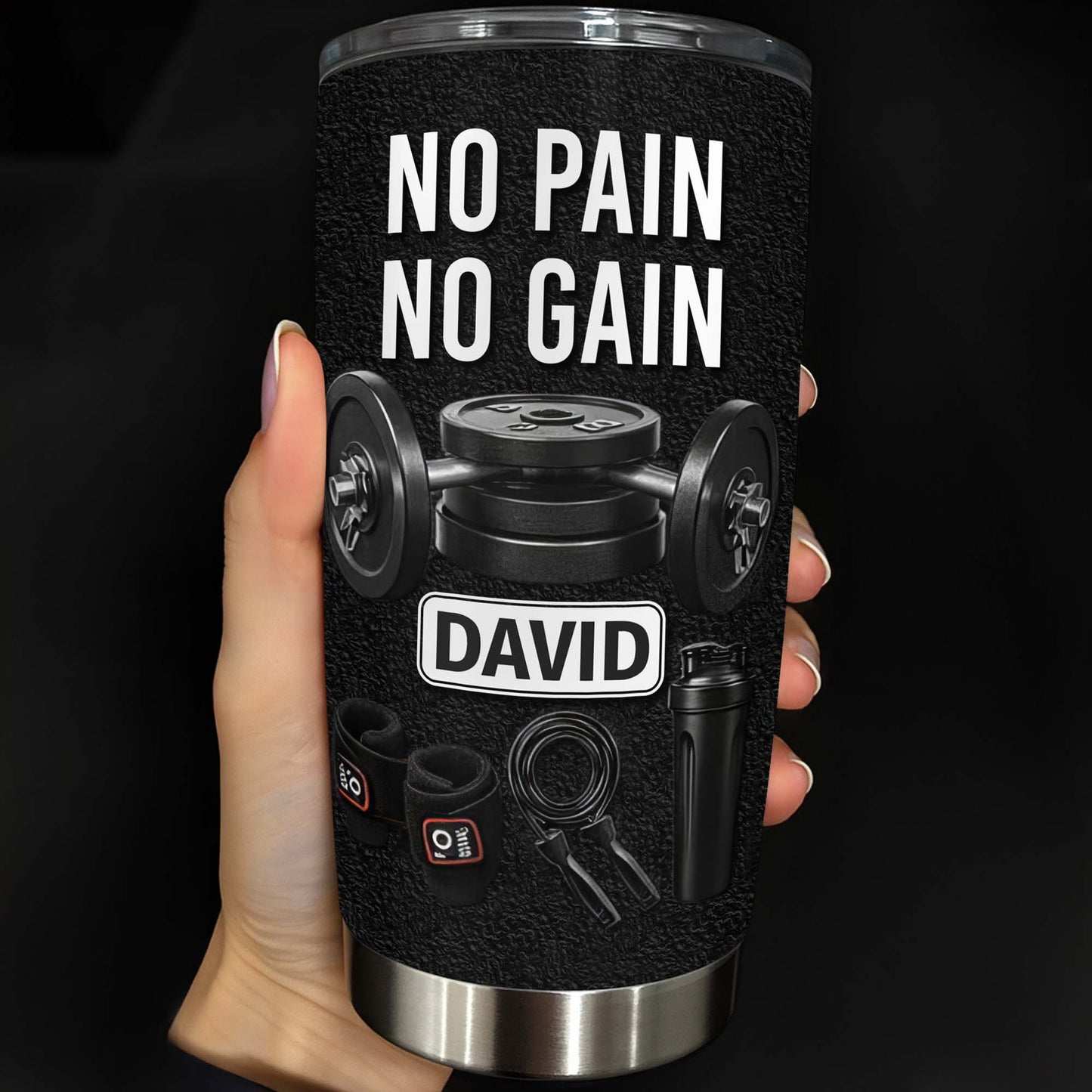 No Pain No Gain And Mass Gain Nutrition Facts Tumbler