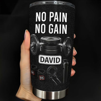 No Pain No Gain And Mass Gain Nutrition Facts Tumbler
