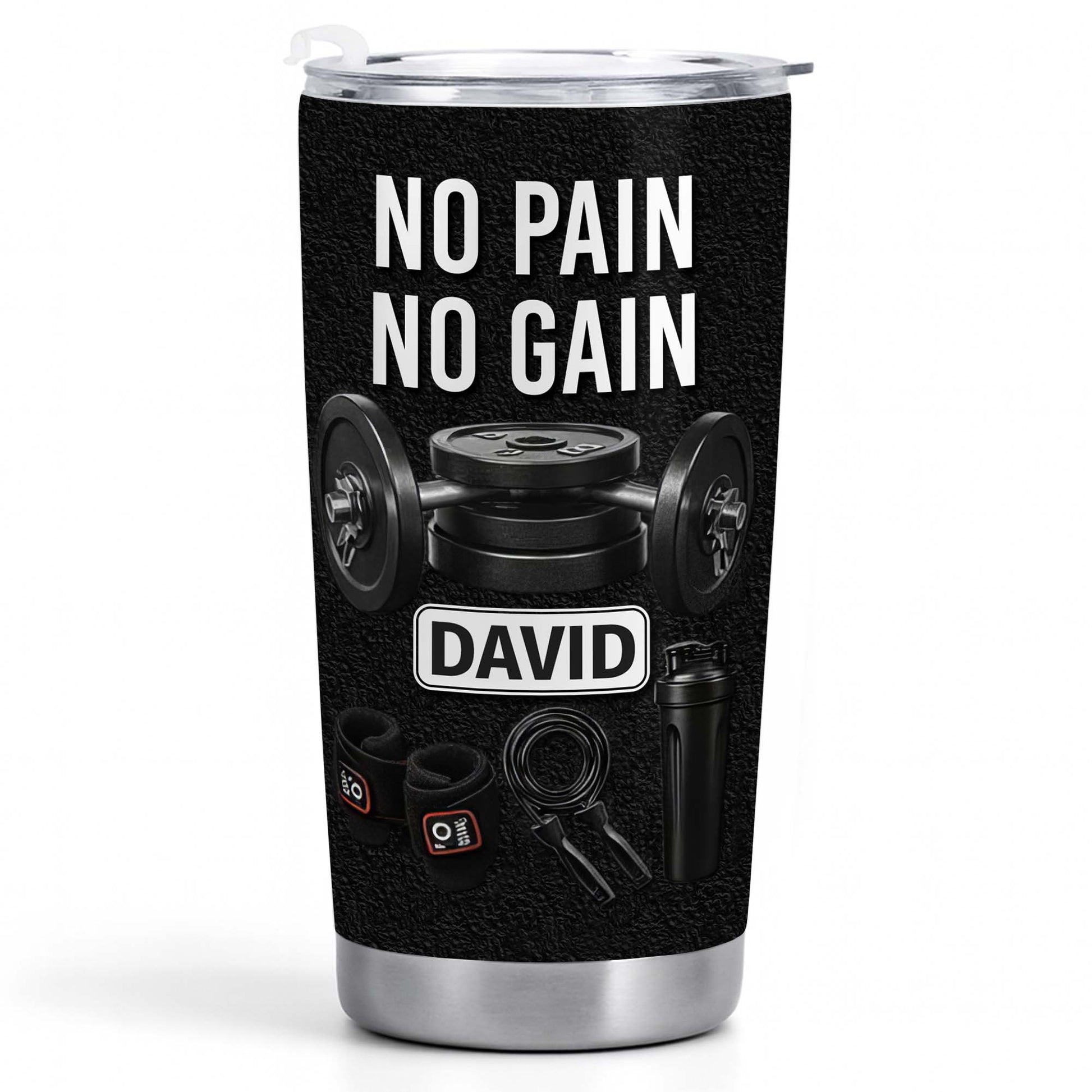 No Pain No Gain And Mass Gain Nutrition Facts Tumbler