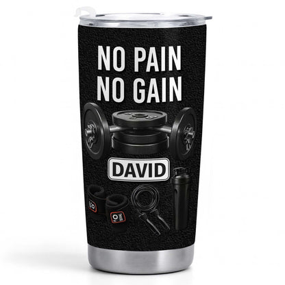 No Pain No Gain And Mass Gain Nutrition Facts Tumbler