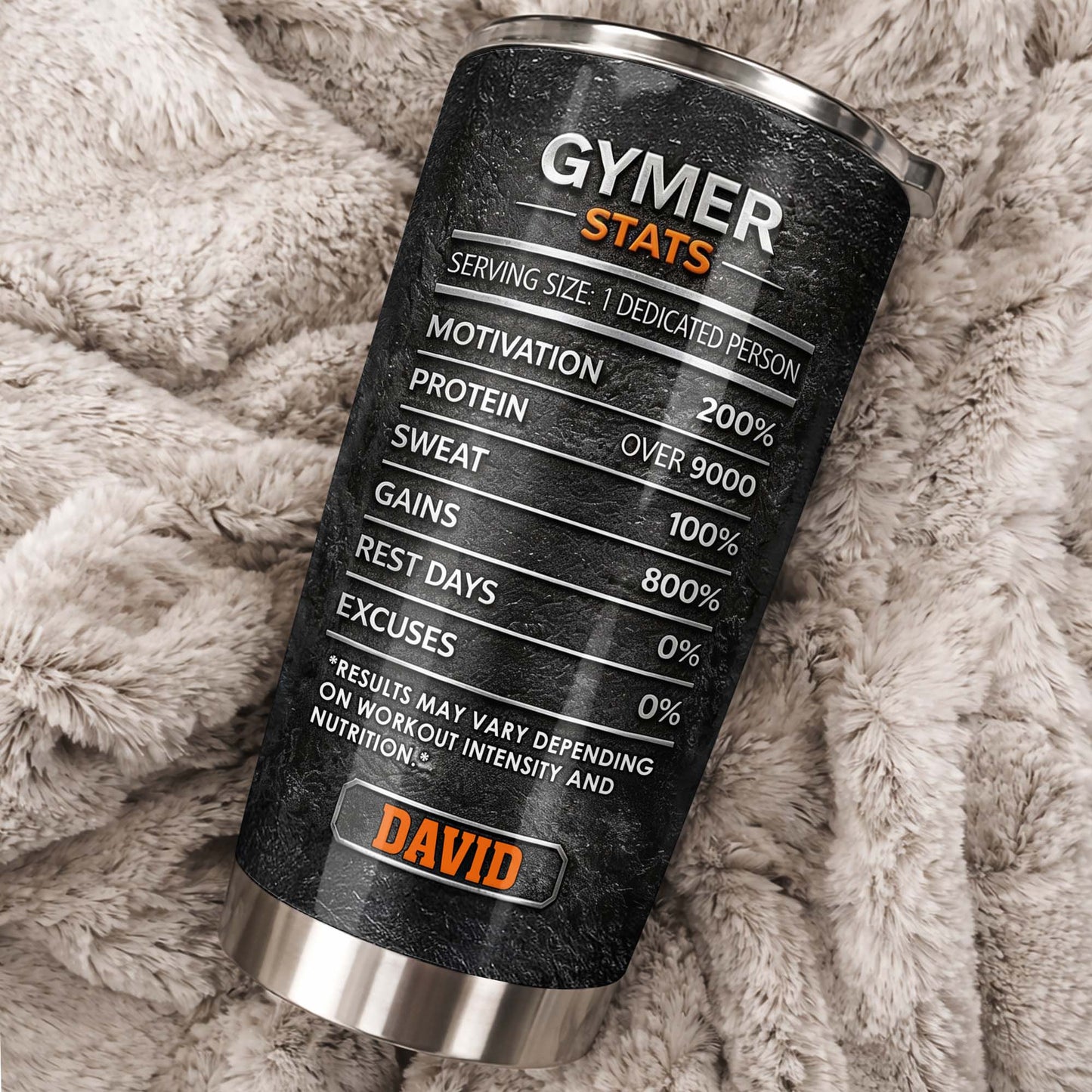 Stronger Every Day With Dumbbell, Sneakers, And Water Bottle