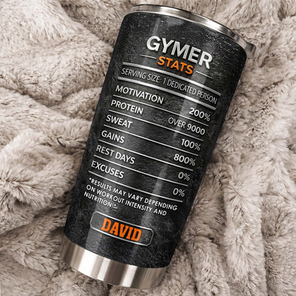 Stronger Every Day With Dumbbell, Sneakers, And Water Bottle