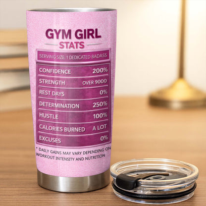 Stronger Every Day, Dumbbells, Water Bottle, Gym Shoes