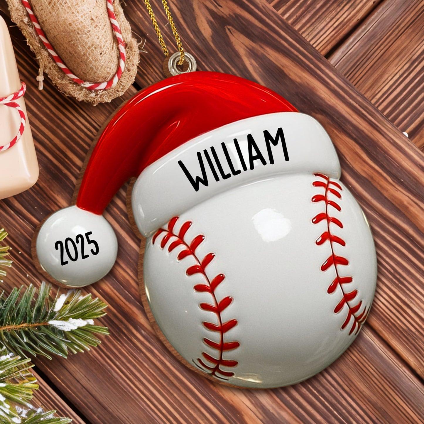 Adornos deportivos personalizados para cada atleta - Adorno de madera personalizado, forma personalizada - SPORT017_WDO