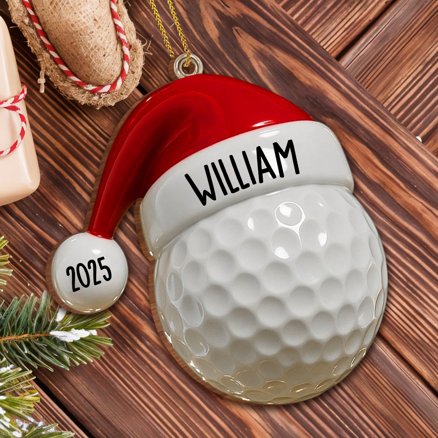 Adornos deportivos personalizados para cada atleta - Adorno de madera personalizado, forma personalizada - SPORT017_WDO