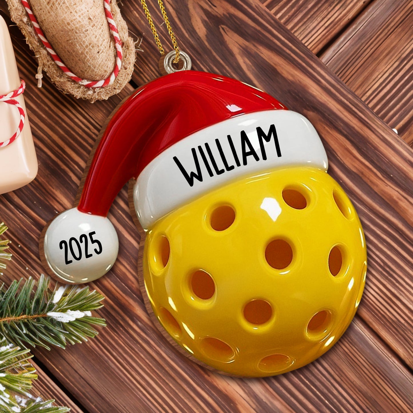 Adornos deportivos personalizados para cada atleta - Adorno de madera personalizado, forma personalizada - SPORT017_WDO