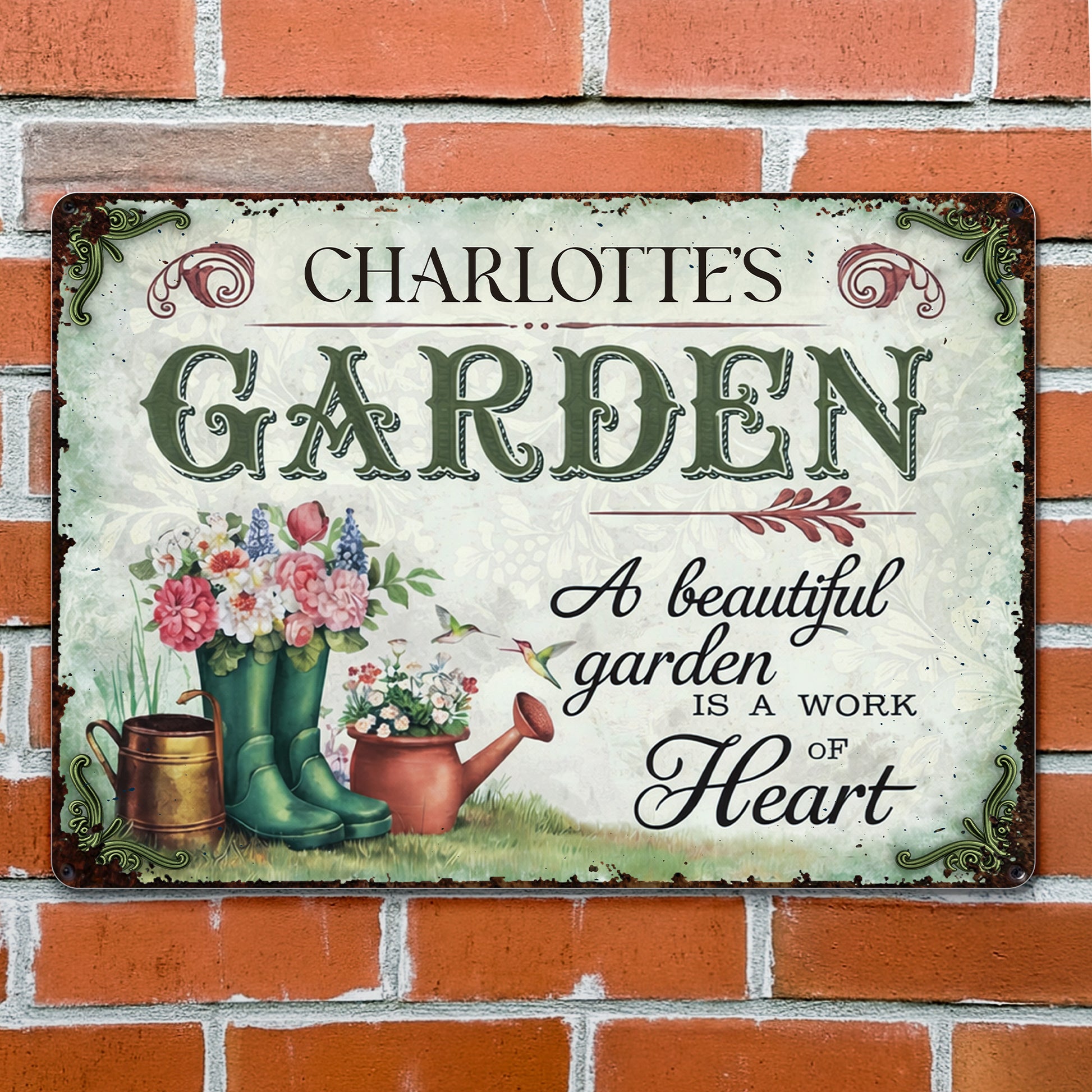 A Beautiful Garden Is A Work Of Heart, Flowers And Garden Boots