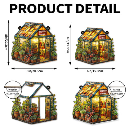 Welcome To My Garden Greenhouse With Plants