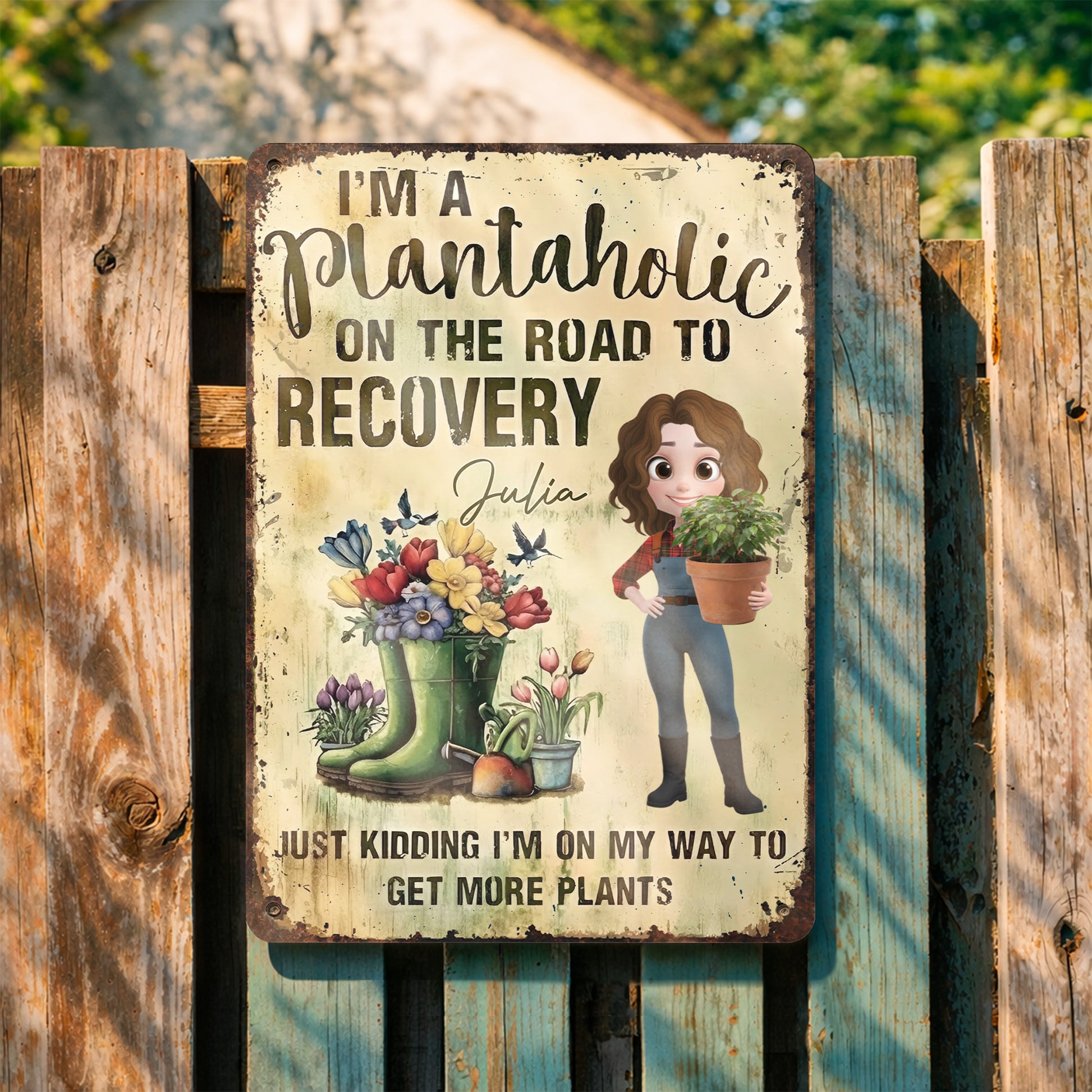 Plantaholic On The Road To Recovery, Gardening Lover Design