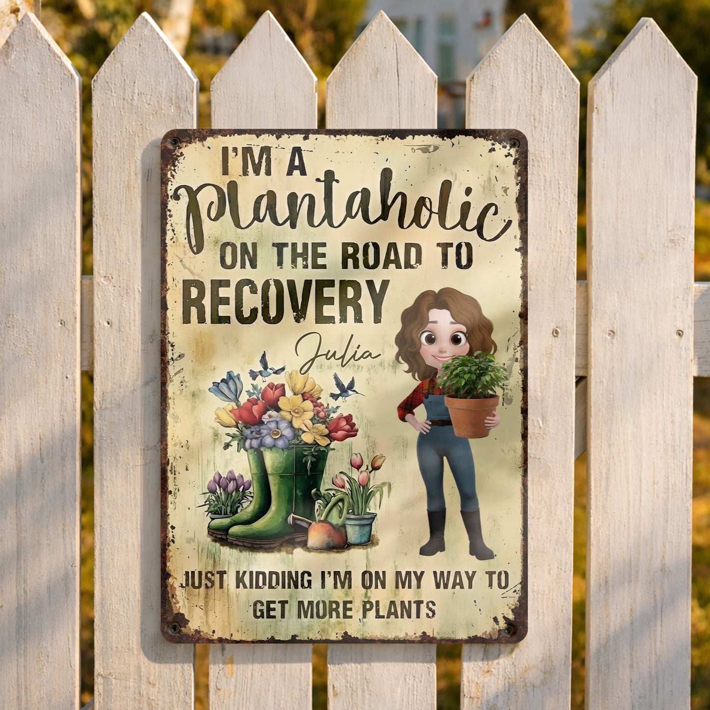 Plantaholic On The Road To Recovery, Gardening Lover Design