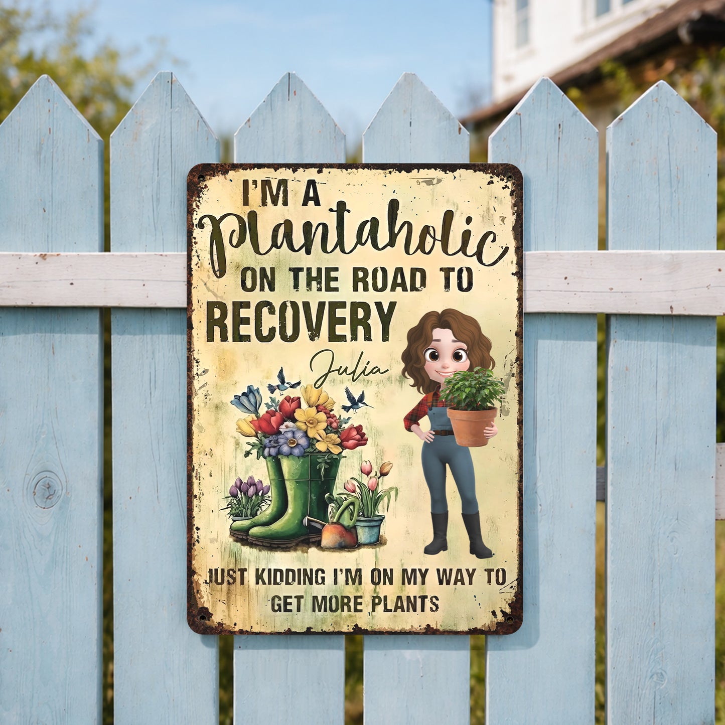 Plantaholic On The Road To Recovery, Gardening Lover Design