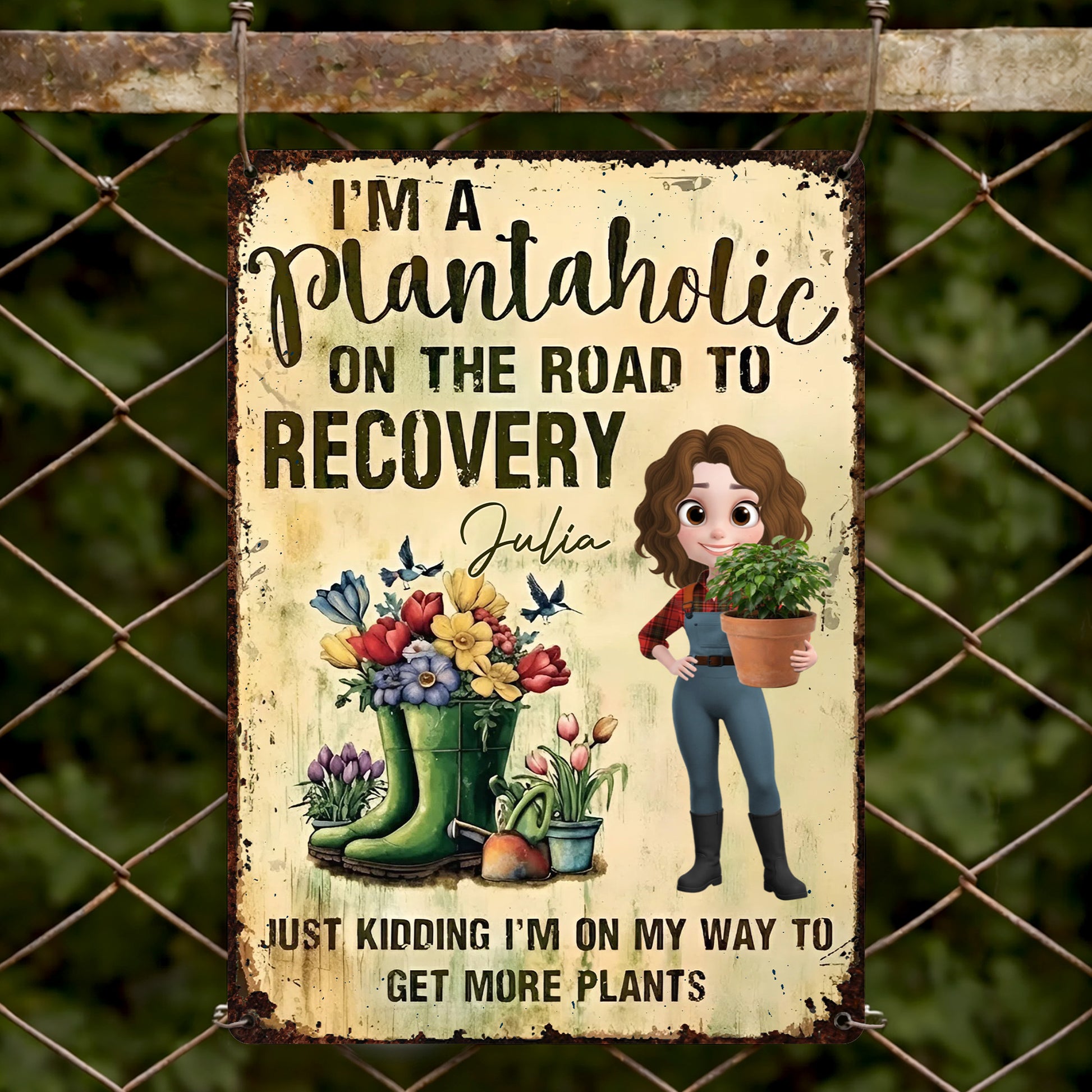 Plantaholic On The Road To Recovery, Gardening Lover Design