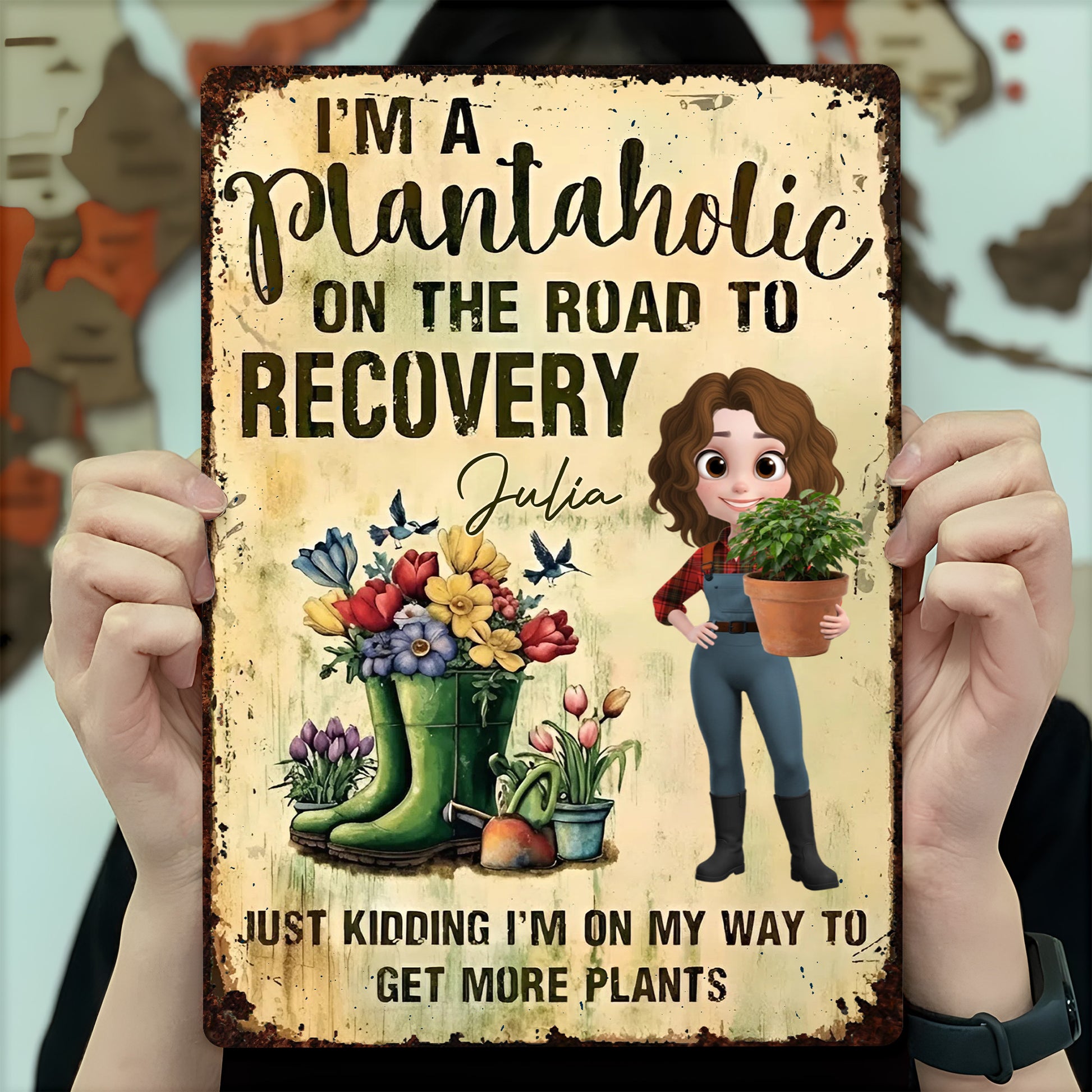 Plantaholic On The Road To Recovery, Gardening Lover Design