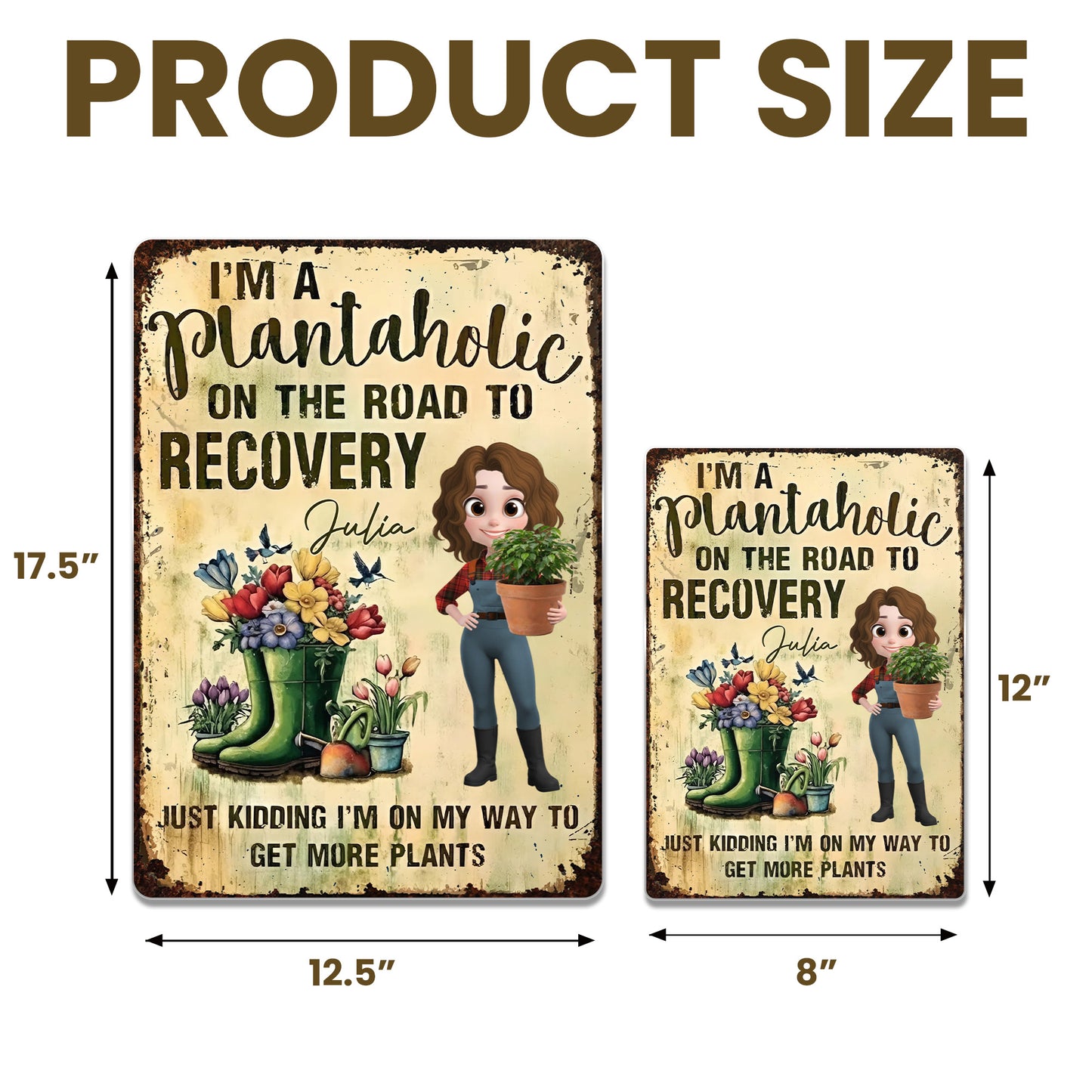 Plantaholic On The Road To Recovery, Gardening Lover Design