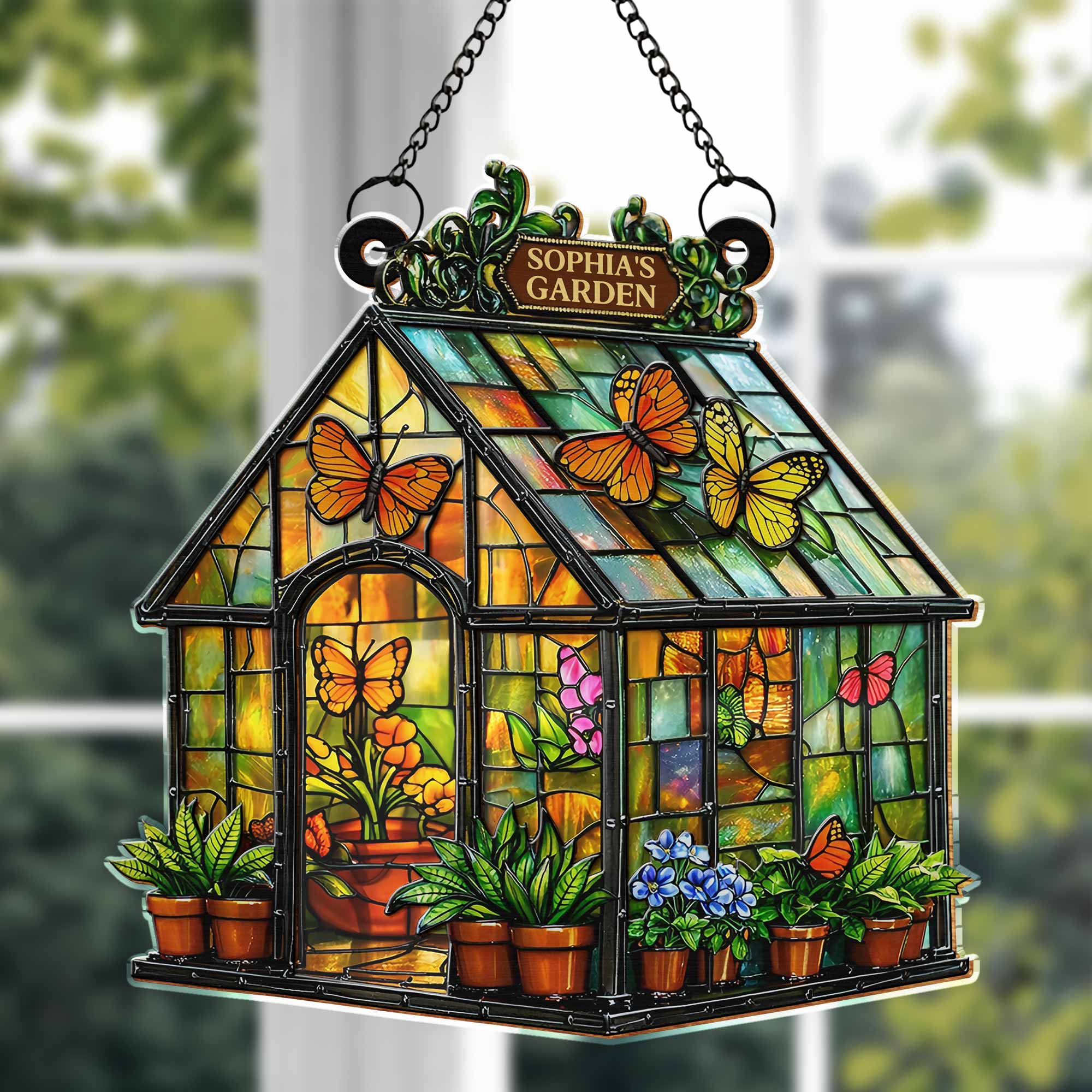 Brighten Your Windows With Colorful Butterflies And Flowers ...