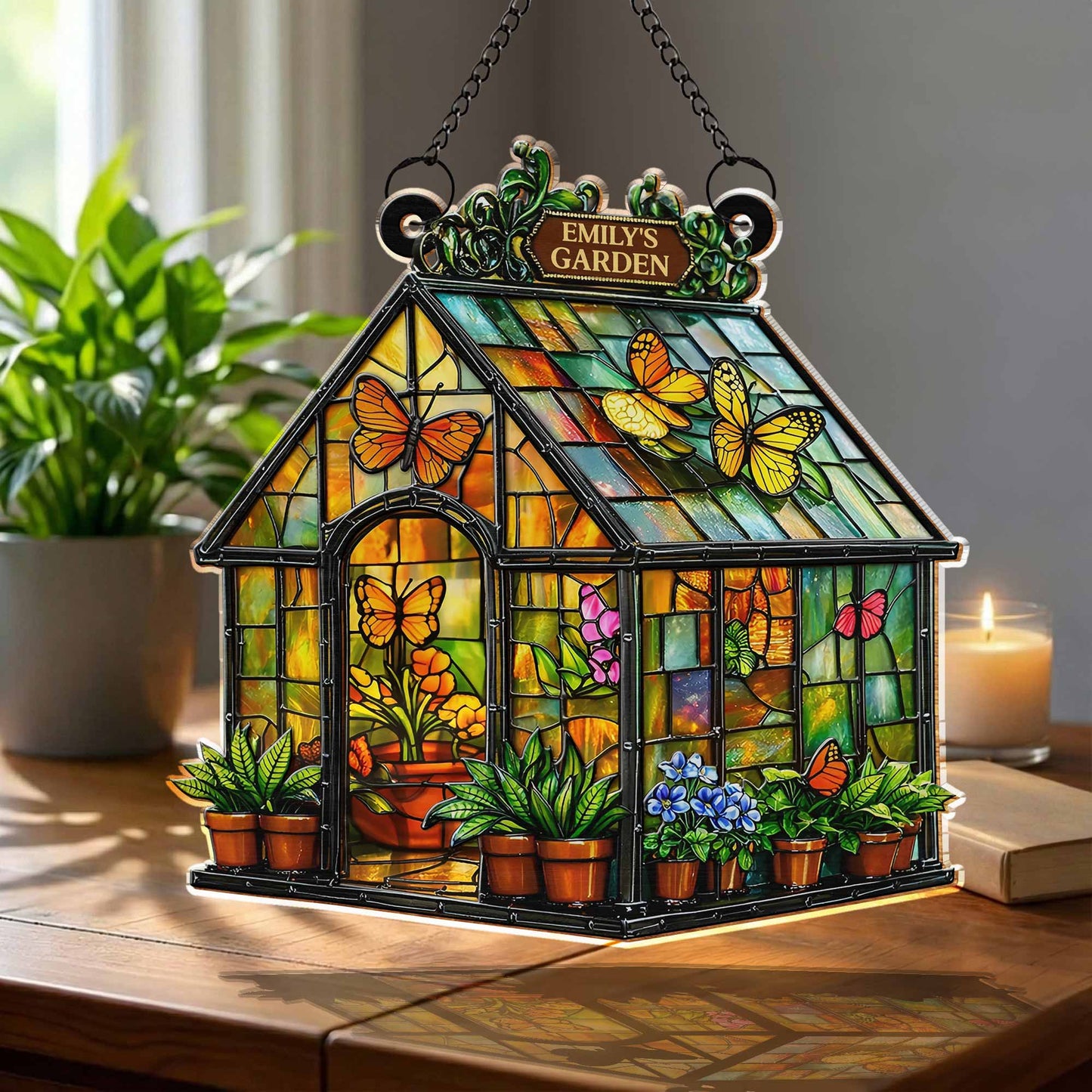 Brighten Your Windows With Colorful Butterflies And Flowers