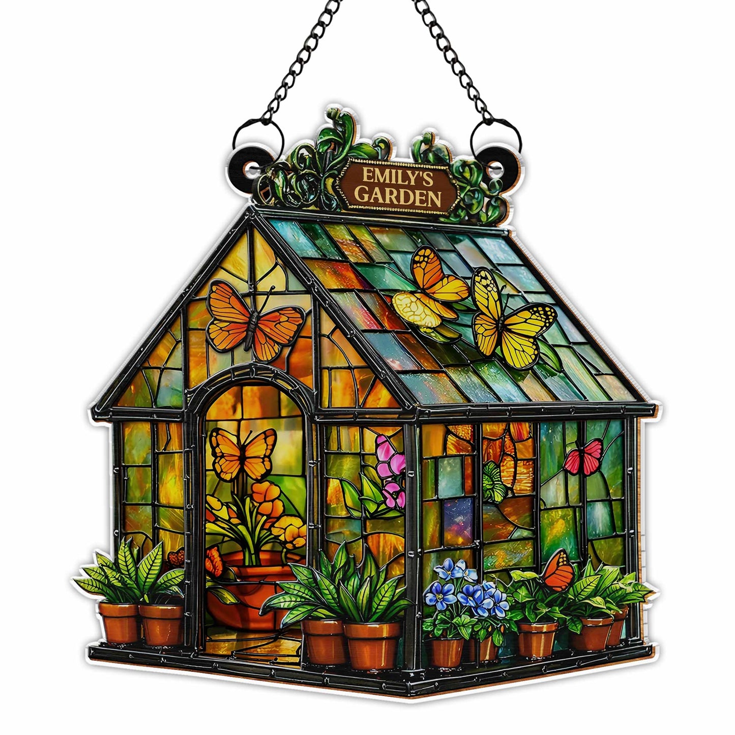 Brighten Your Windows With Colorful Butterflies And Flowers