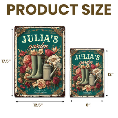 A Beautiful Garden Is Just Like My Heart, Garden Boots, Watering Can, Flowers