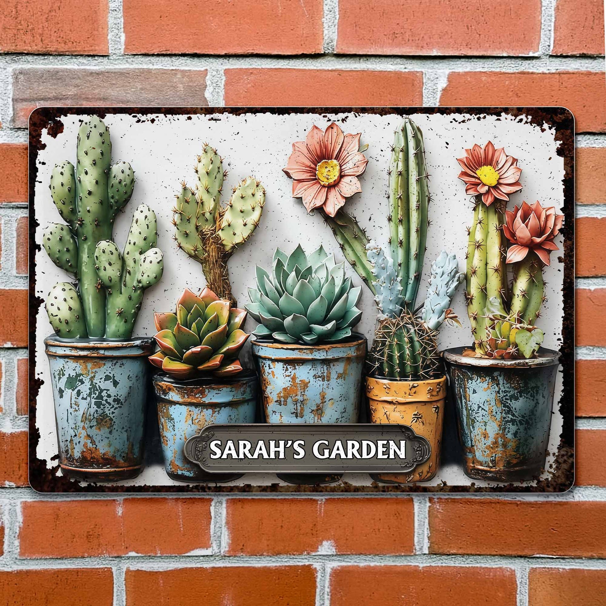 My Garden with Cactus and Flowers