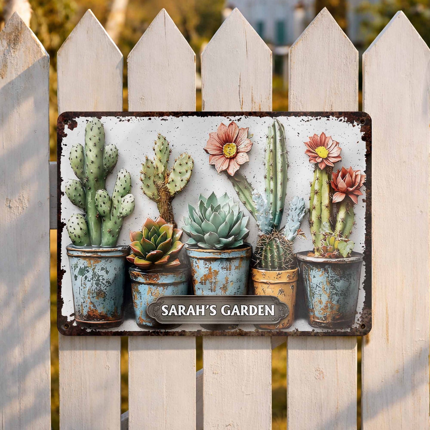 My Garden with Cactus and Flowers