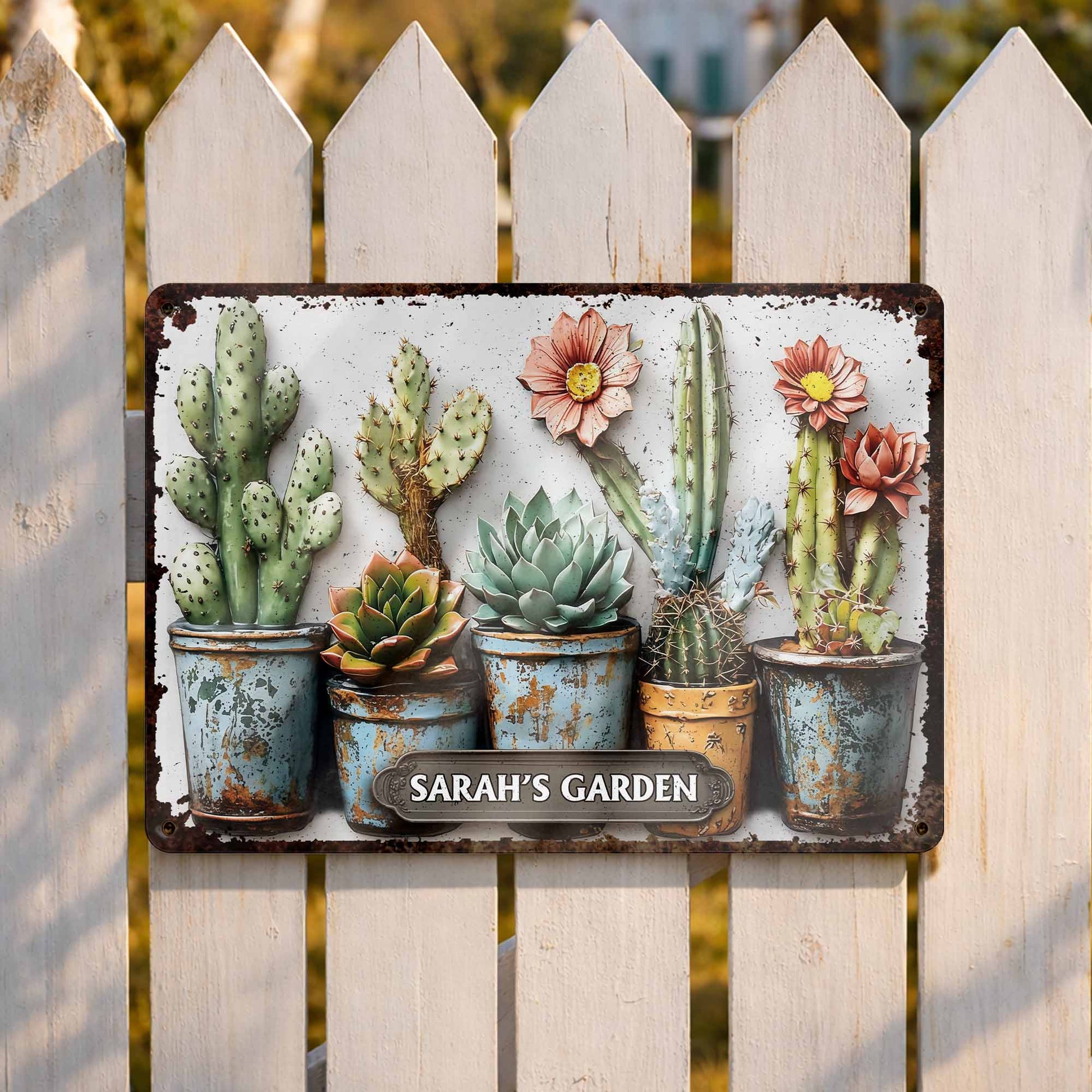 My Garden with Cactus and Flowers