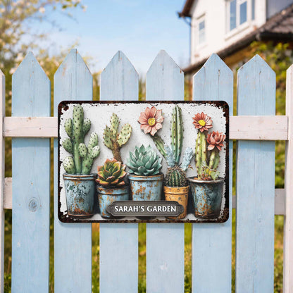 My Garden with Cactus and Flowers