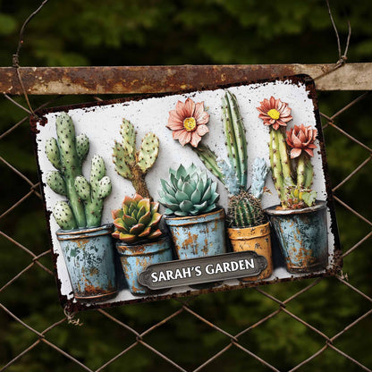 My Garden with Cactus and Flowers