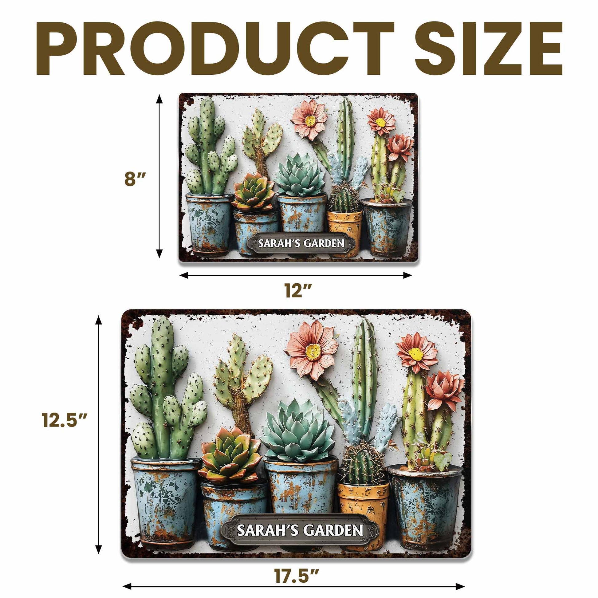 My Garden with Cactus and Flowers