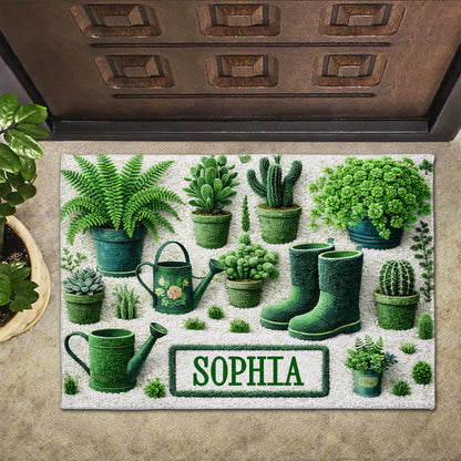 A Garden Is Where The Soul Finds Its Roots With Potted Cactus And Garden Boots