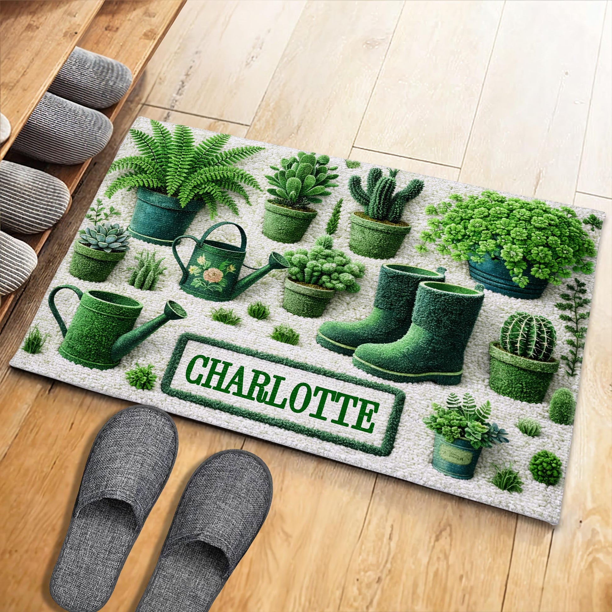 A Garden Is Where The Soul Finds Its Roots With Potted Cactus And Garden Boots