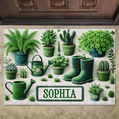 A Garden Is Where The Soul Finds Its Roots With Potted Cactus And Garden Boots