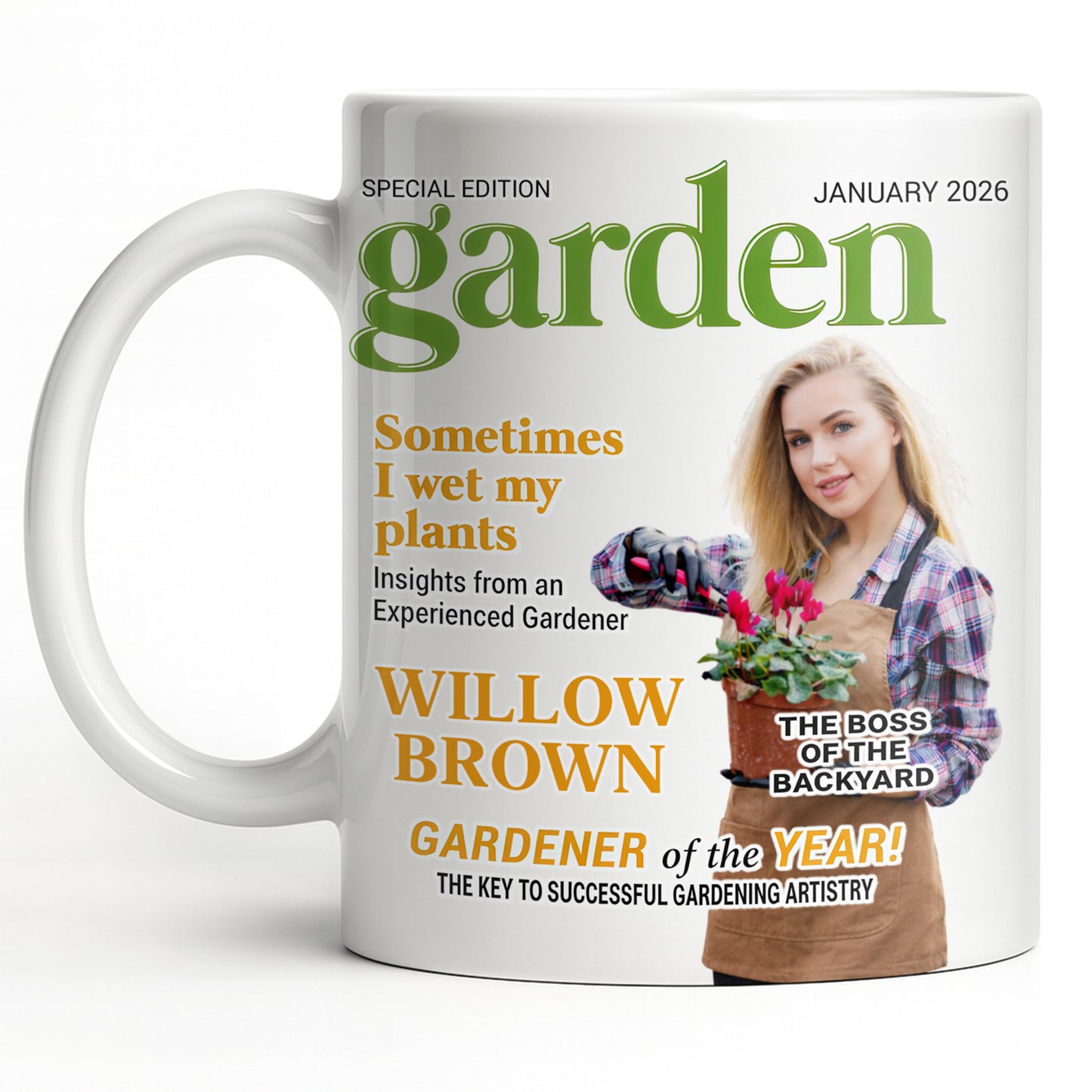 Sometimes I Wet My Plants Special Edition Garden Magazine Cover Gardener Woman
