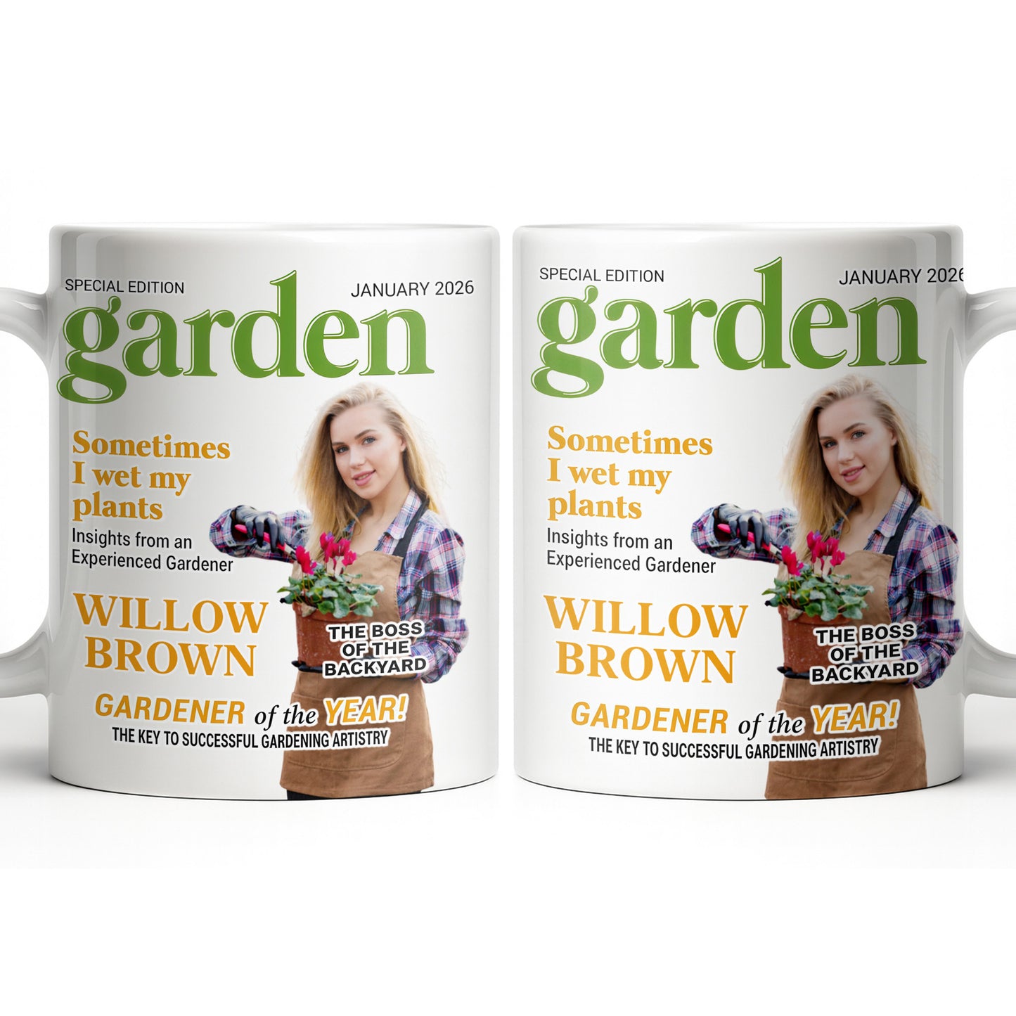 Sometimes I Wet My Plants Special Edition Garden Magazine Cover Gardener Woman