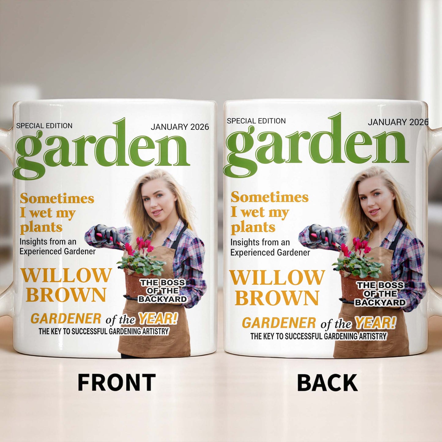 Sometimes I Wet My Plants Special Edition Garden Magazine Cover Gardener Woman