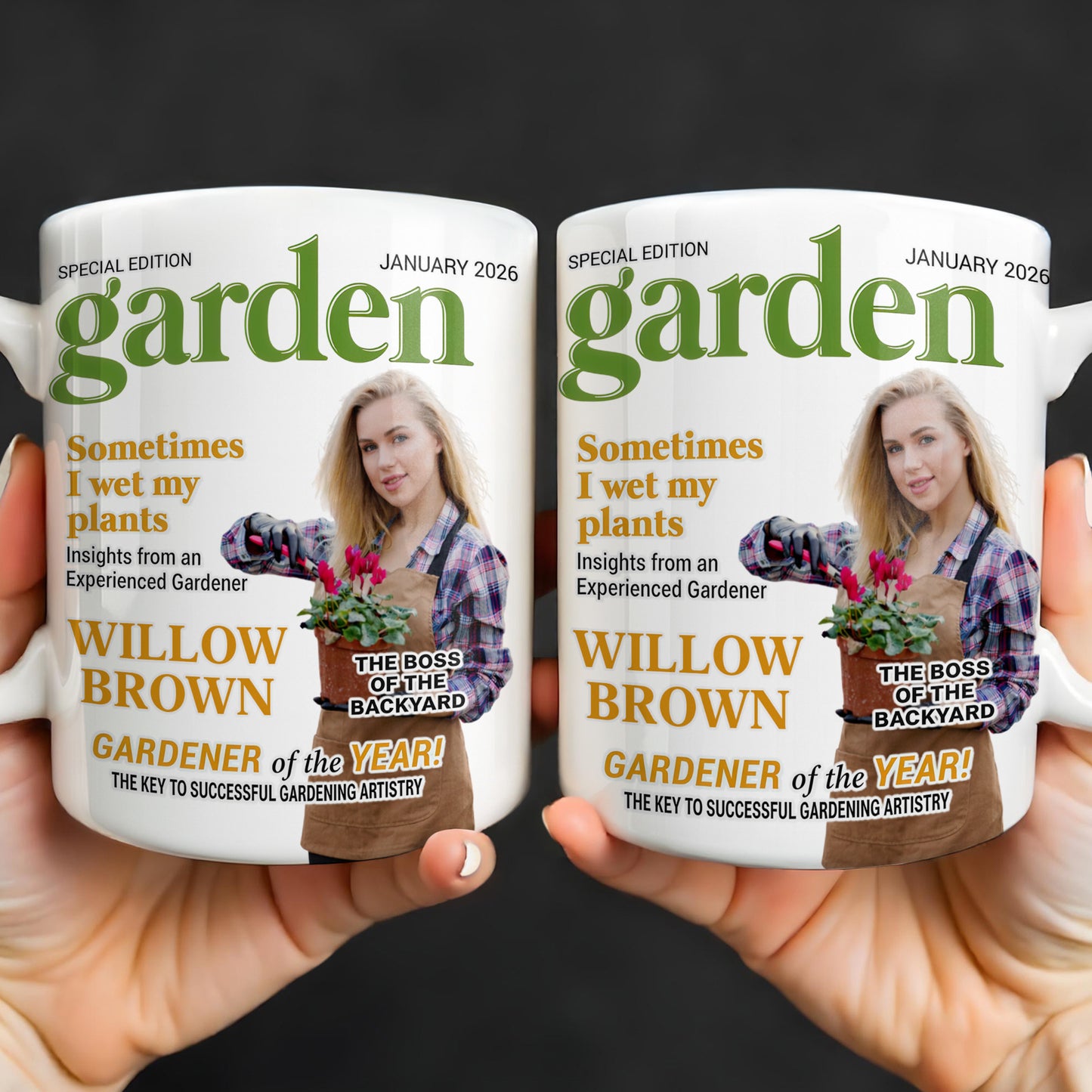 Sometimes I Wet My Plants Special Edition Garden Magazine Cover Gardener Woman