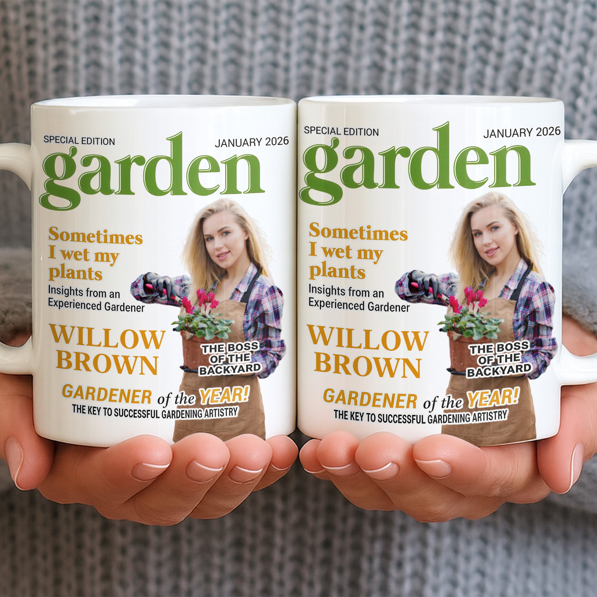 Sometimes I Wet My Plants Special Edition Garden Magazine Cover Gardener Woman