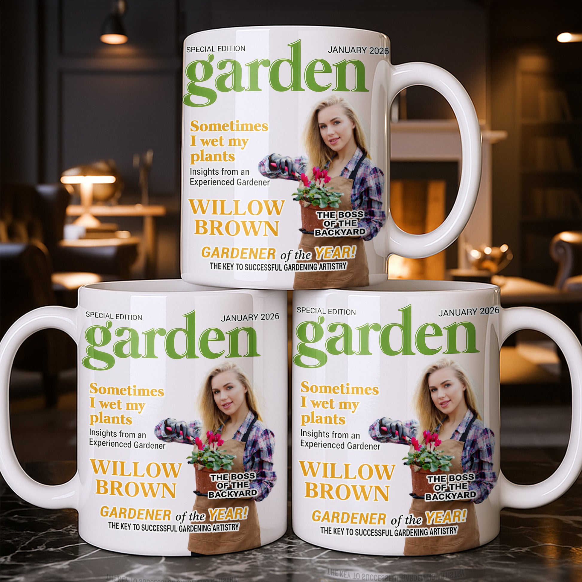 Sometimes I Wet My Plants Special Edition Garden Magazine Cover Gardener Woman