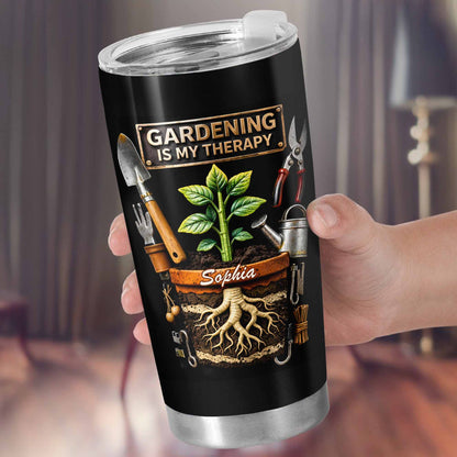 Gardening Is My Therapy Plant In Pot And Gardening Tools