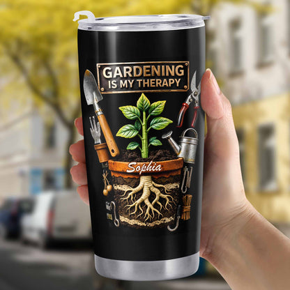 Gardening Is My Therapy Plant In Pot And Gardening Tools