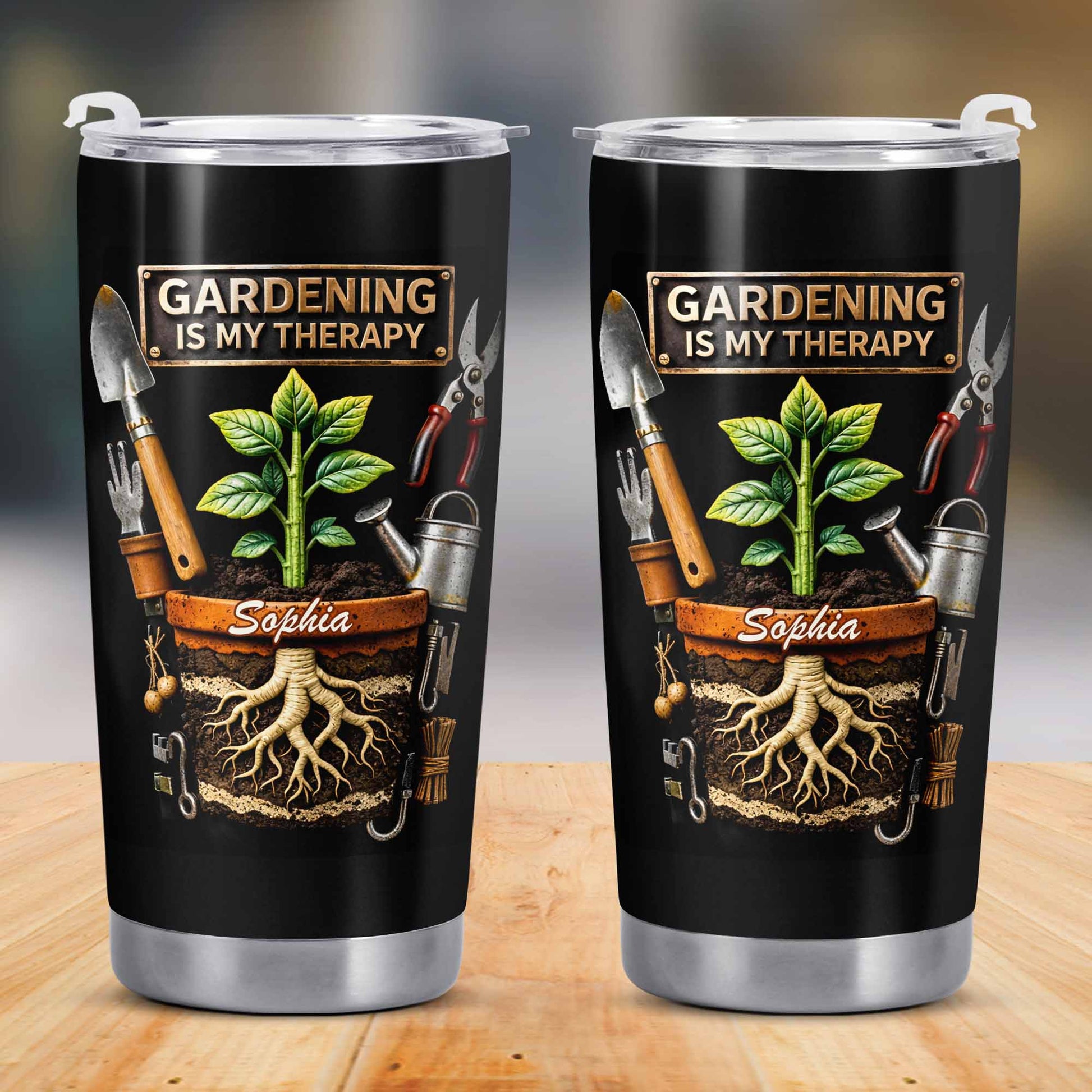 Gardening Is My Therapy Plant In Pot And Gardening Tools