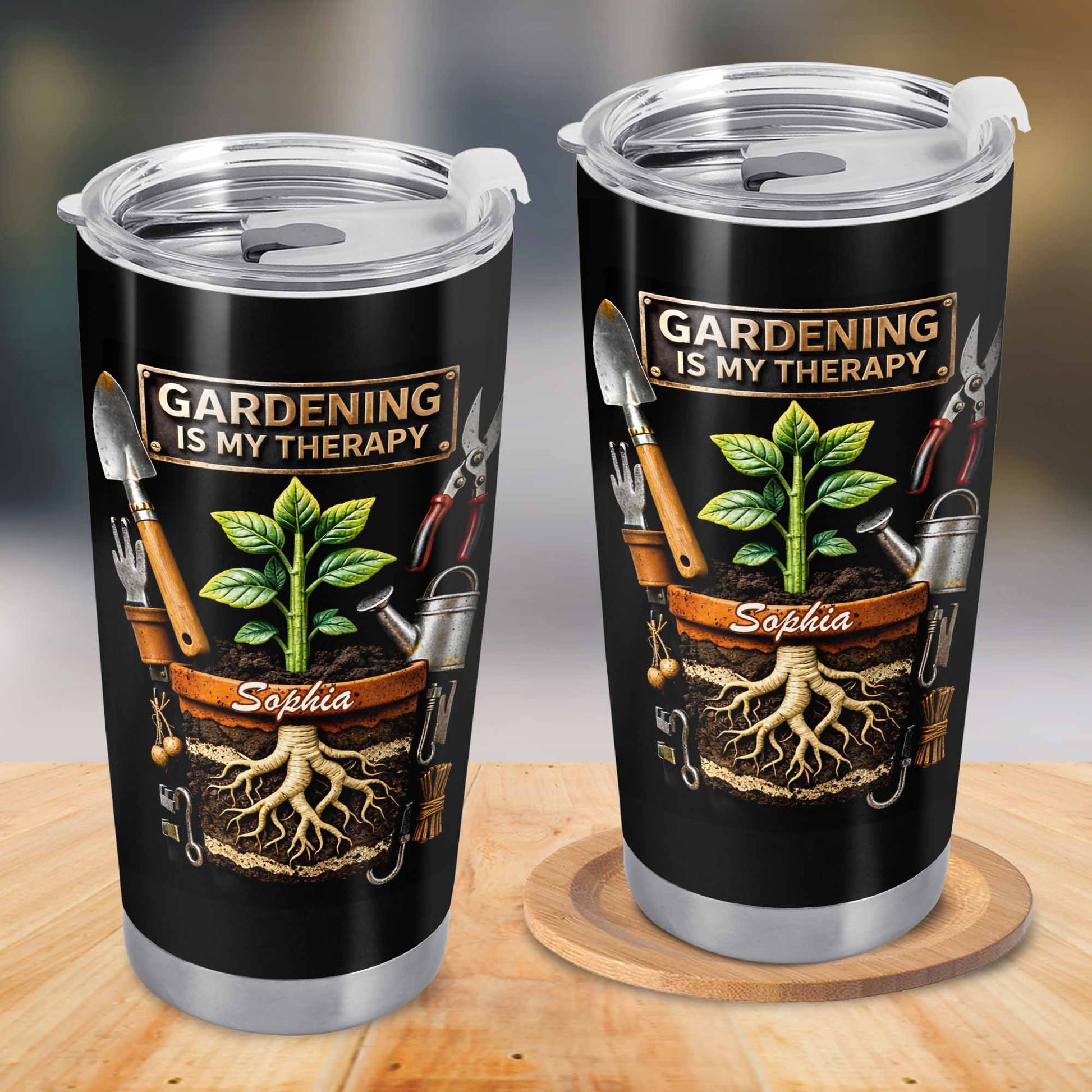 Gardening Is My Therapy Plant In Pot And Gardening Tools