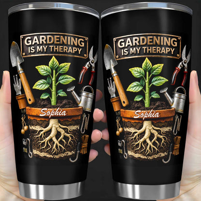 Gardening Is My Therapy Plant In Pot And Gardening Tools